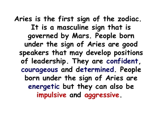 ariess horoscope meaning